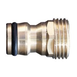 Garden messing koppelstuk 1/2m-clic