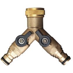 Garden messing y-klep 3/4v-cl-cl