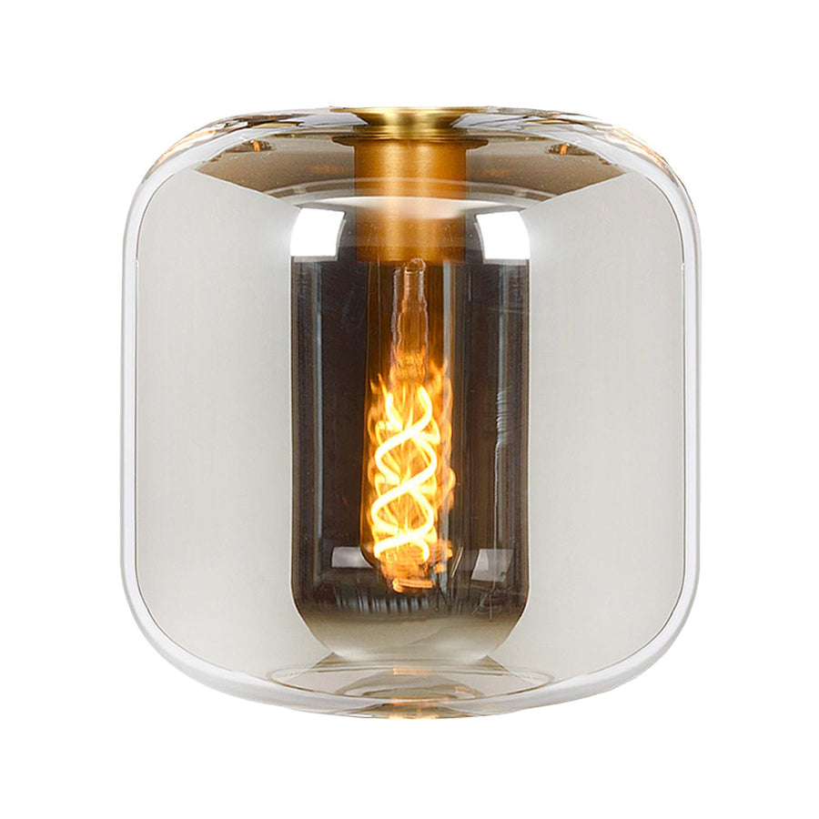 Lucide JOANET lampglas Ø 21 cm, rookgrijs
