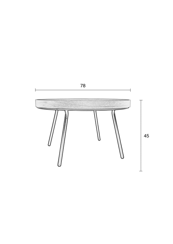 Salontafel Eiken Dienblad