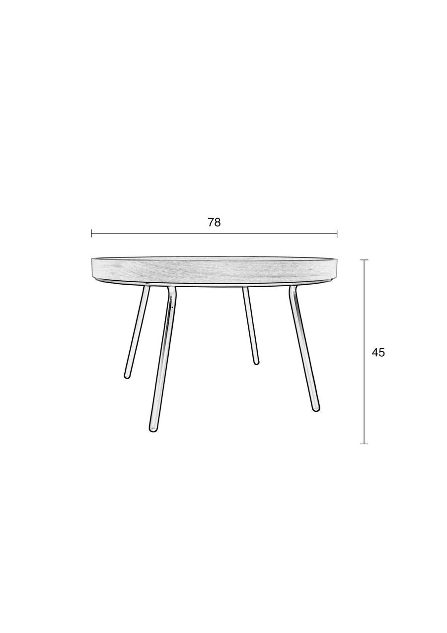 Salontafel Eiken Dienblad
