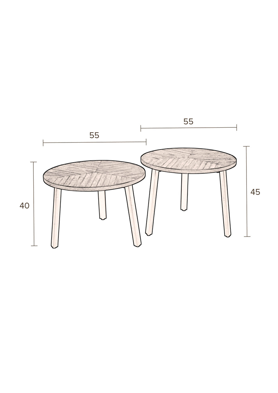 Salontafel Mundu Set van 2