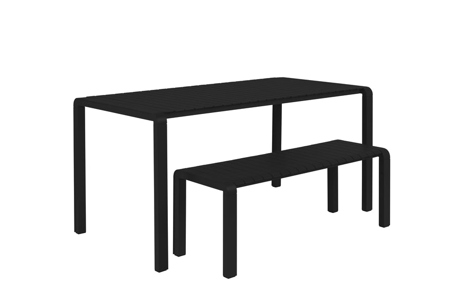 Tuintafel Vondel 168,5x87 Zwart