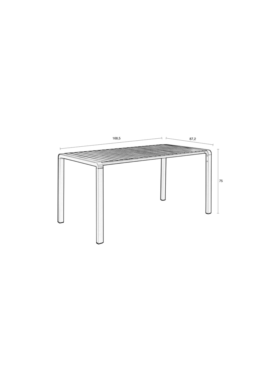 Tuintafel Vondel 168,5x87 Groen