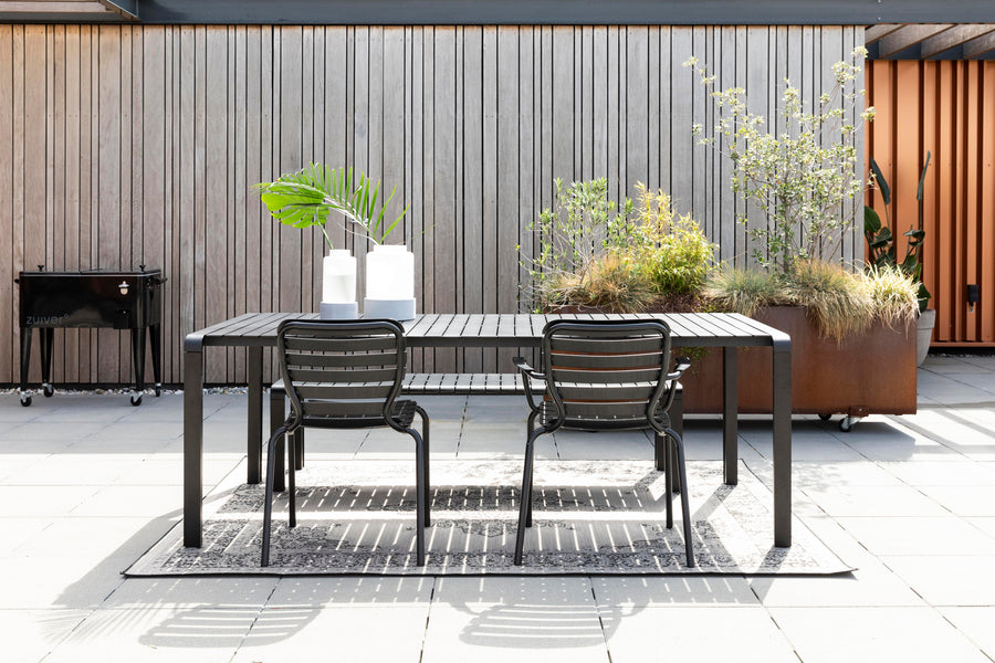 Tuintafel Vondel 214x97 Zwart