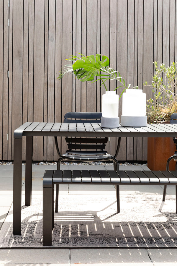 Tuintafel Vondel 214x97 Zwart