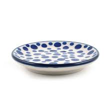 Teabag Dish Round Crazy Dots