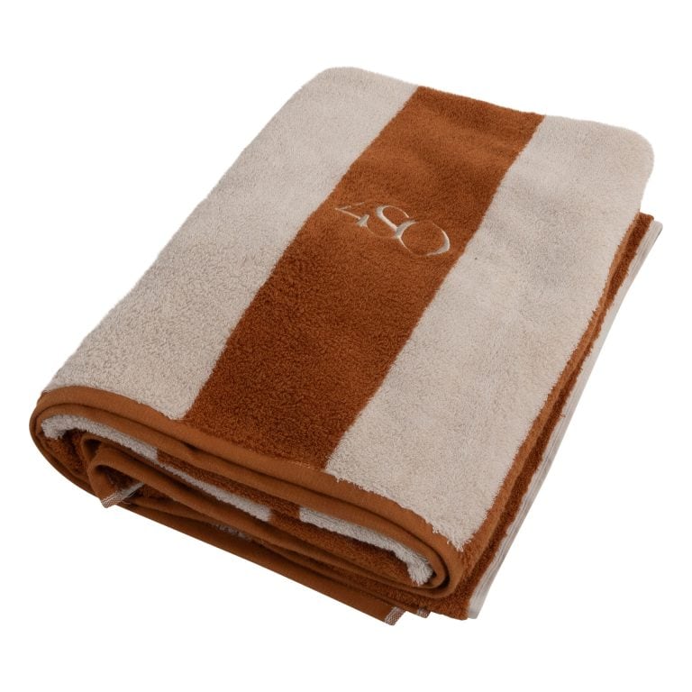 Handdoek 180 x 100 cm. caramel / zand