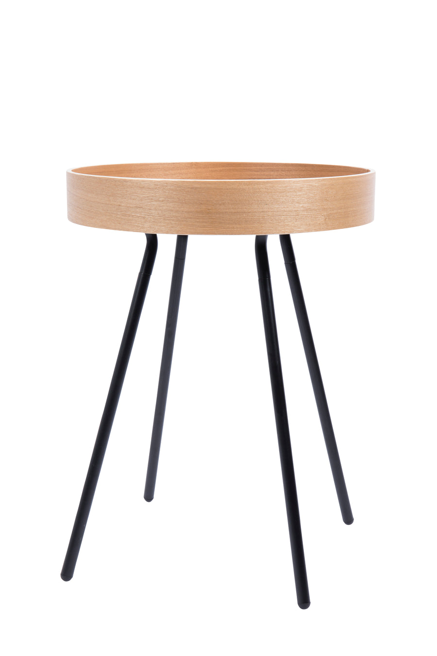 Oak tray bijzettafel rond 46,5 cm eikenhout