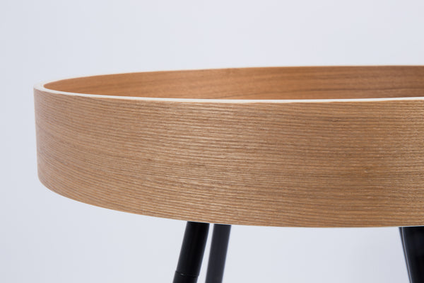 Oak tray bijzettafel rond 46,5 cm eikenhout