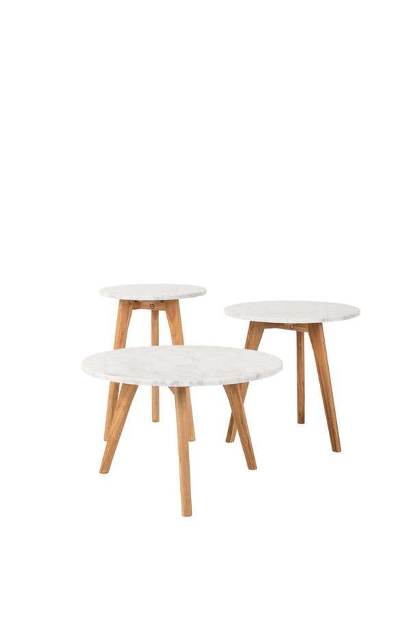 Zijtafel Wit Steen L