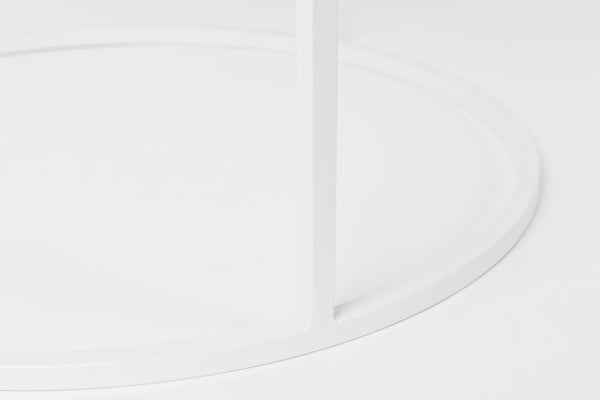 Zijtafel Geglazuurd Wit