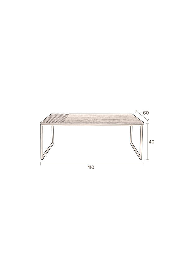 Randi salontafel 110x 60 cm hout