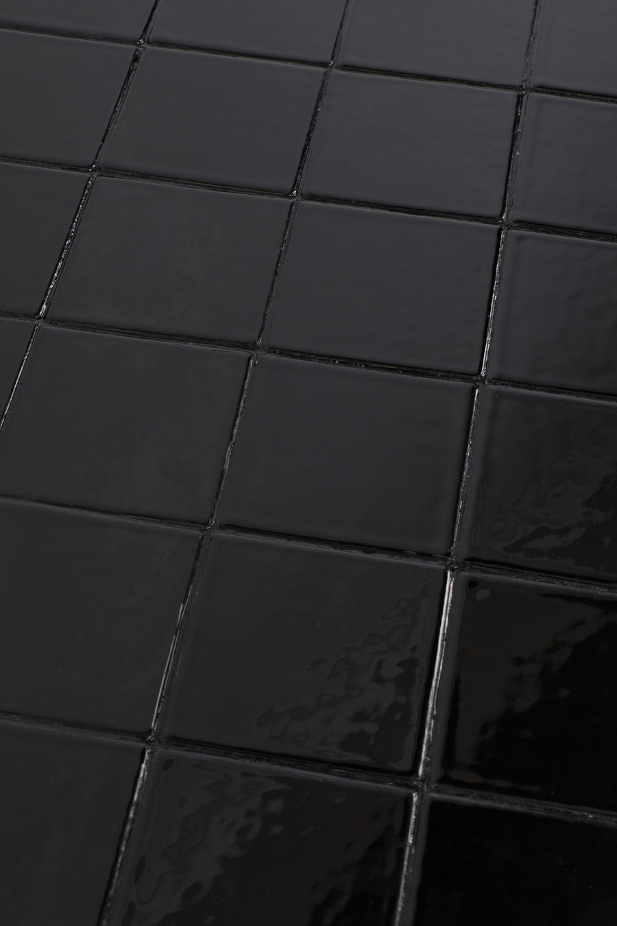 Glazed salontafel 93x42,5 cm zwart