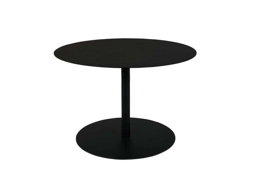 Zijtafel Snow Zwart Rond M