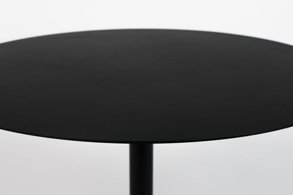 Zijtafel Snow Zwart Rond M