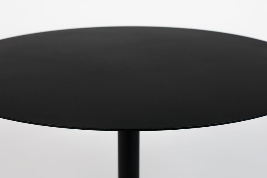 Zijtafel Snow Zwart Rond M