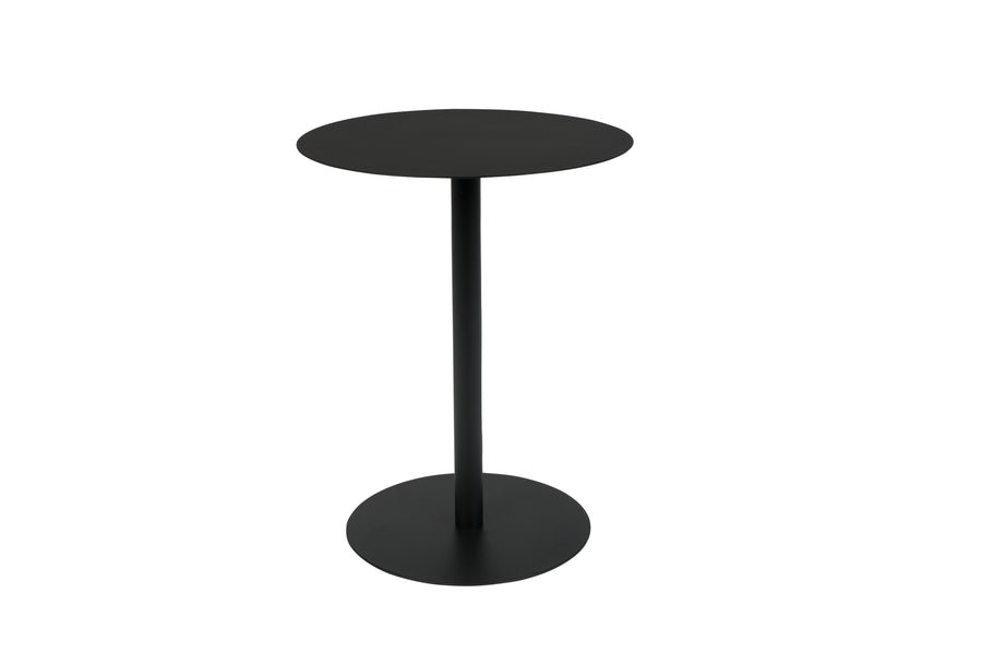 Zijtafel Snow Zwart Ovaal