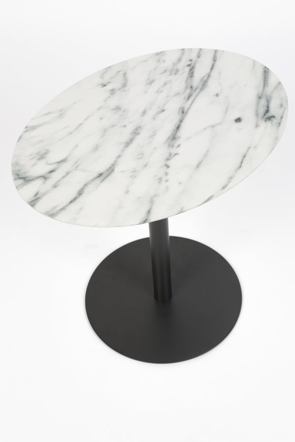 Zijtafel Snow Marmer Ovaal