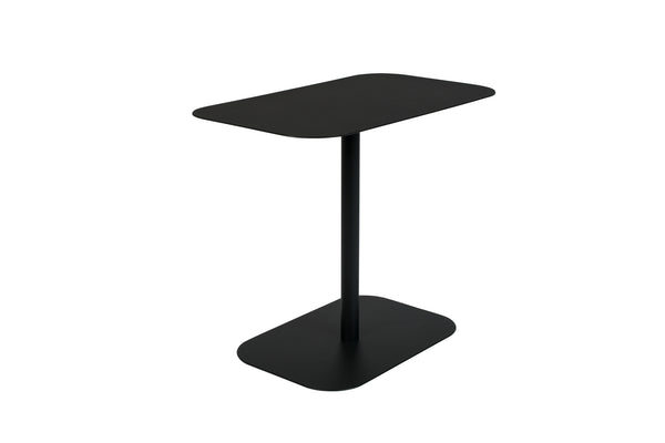 Zijtafel Snow Zwart Rechthoek