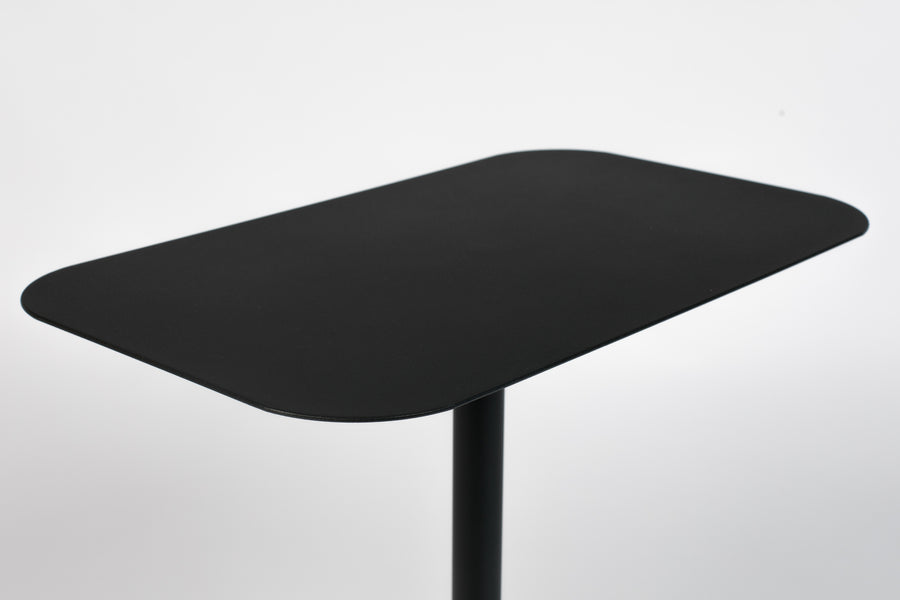 Zijtafel Snow Zwart Rechthoek