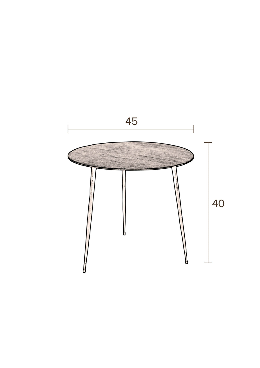 Zijtafel Pepper Zwart '45