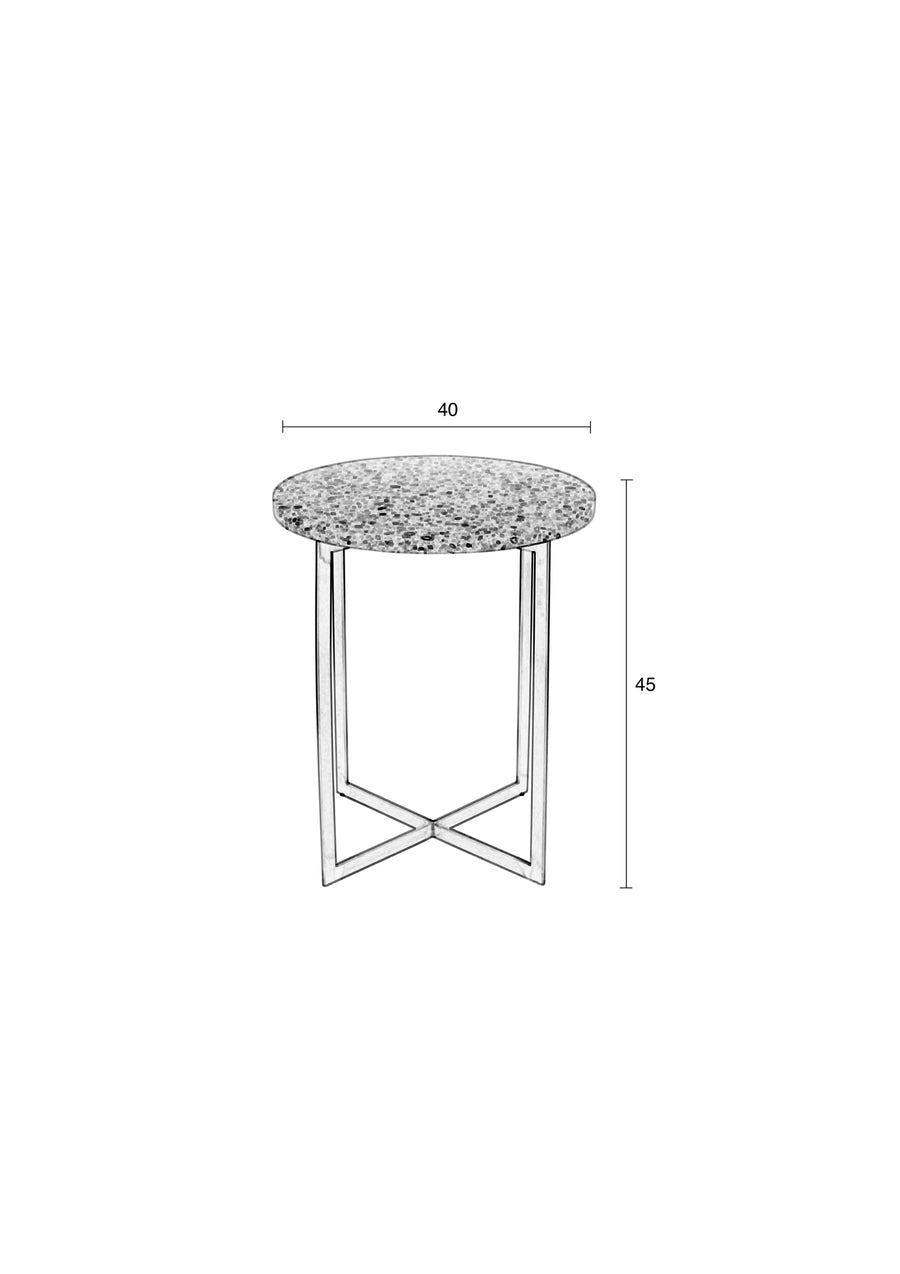 Zijtafel Luigi Rond Wit