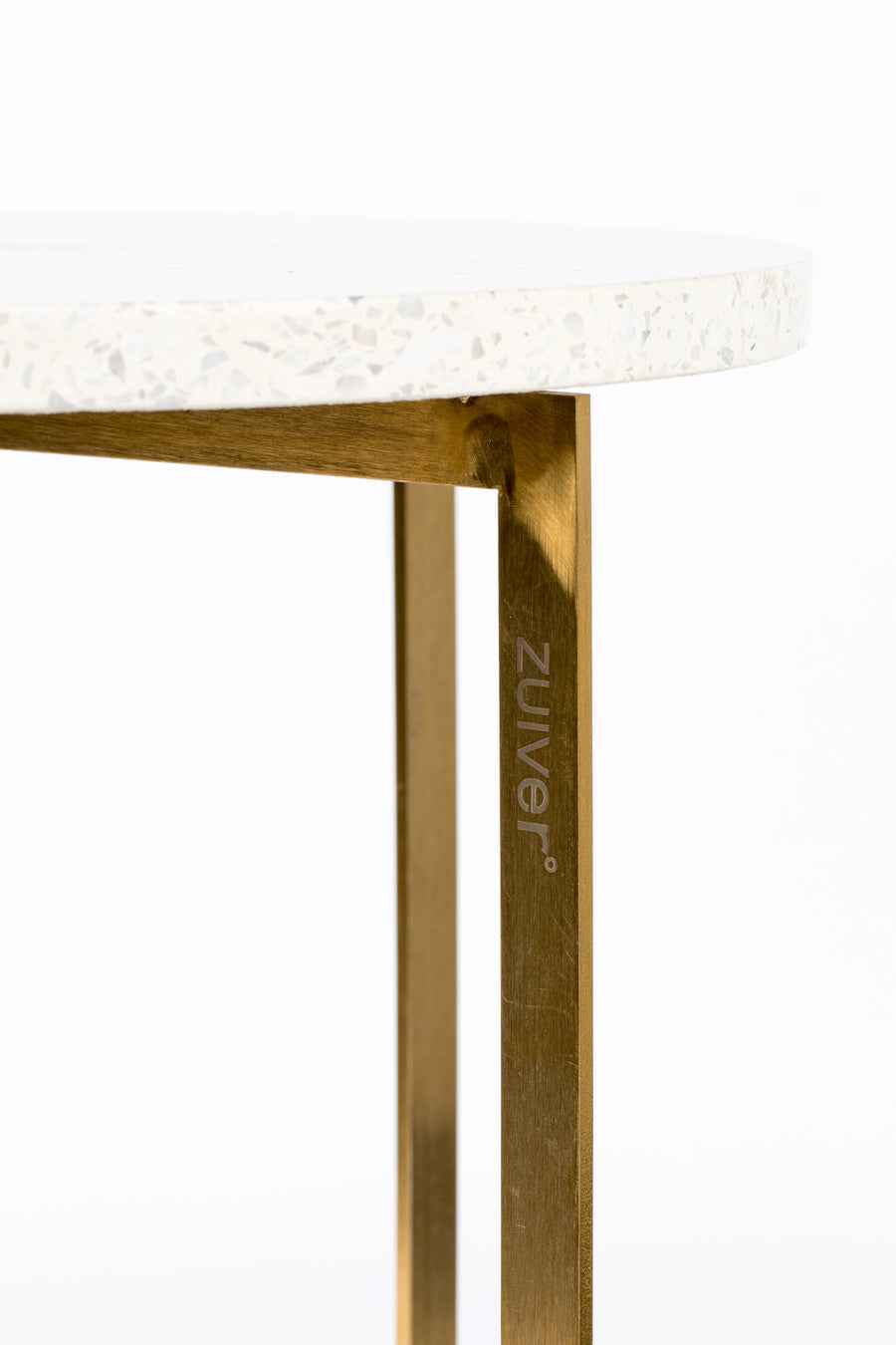 Zijtafel Luigi Rond Wit