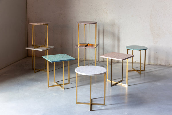 Zijtafel Luigi Rond Wit