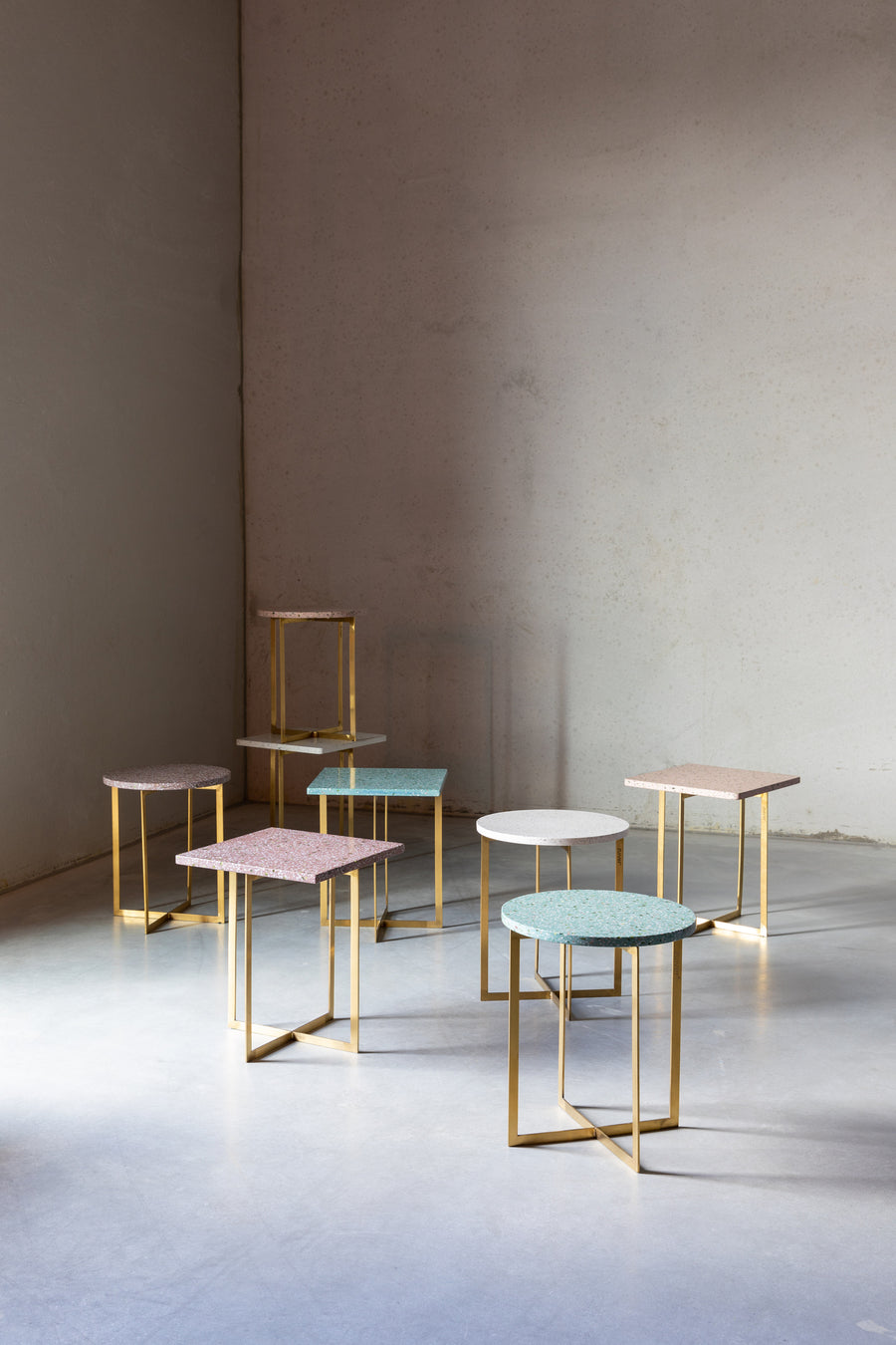 Zijtafel Luigi Rond Wit