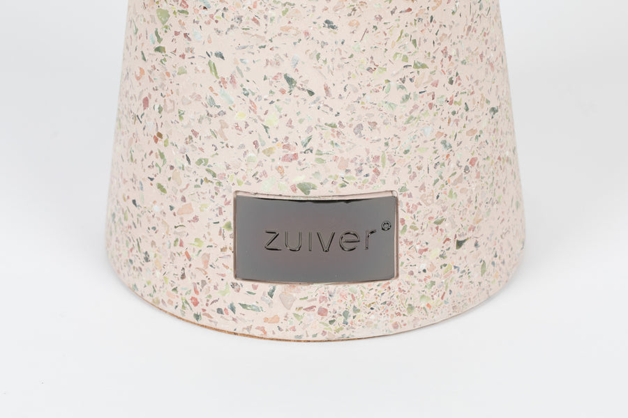 Victoria bijzettafel rond 41 cm terrazzo roze