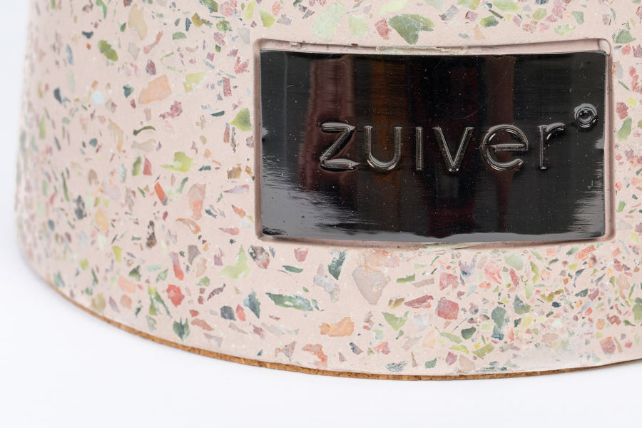 Victoria bijzettafel rond 41 cm terrazzo roze