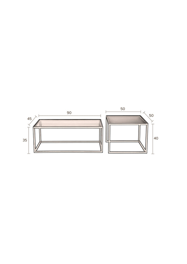Salontafel Boli Set van 2