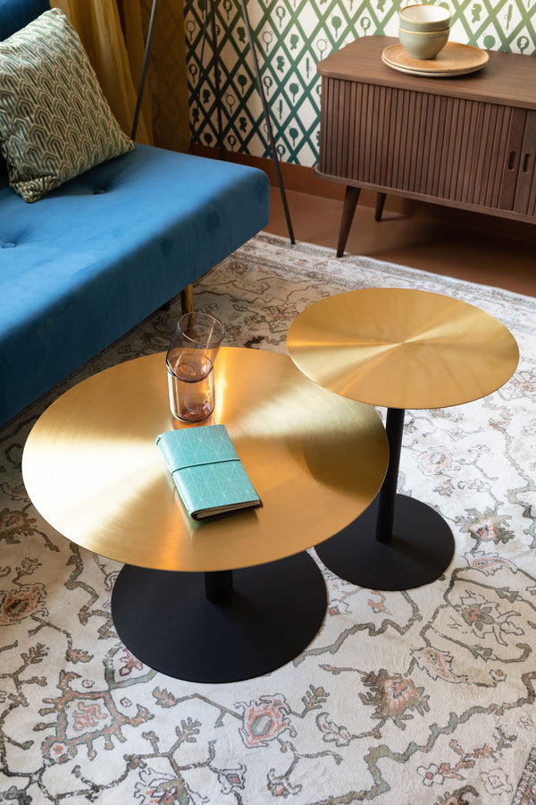 Salontafel Snow Brushed Messing
