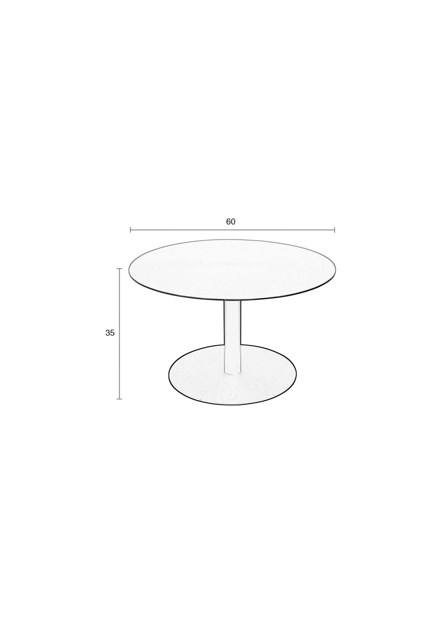 Salontafel Snow Brushed Messing