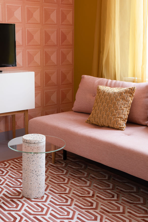 Zijtafel Rosalina Terrazzo Roze