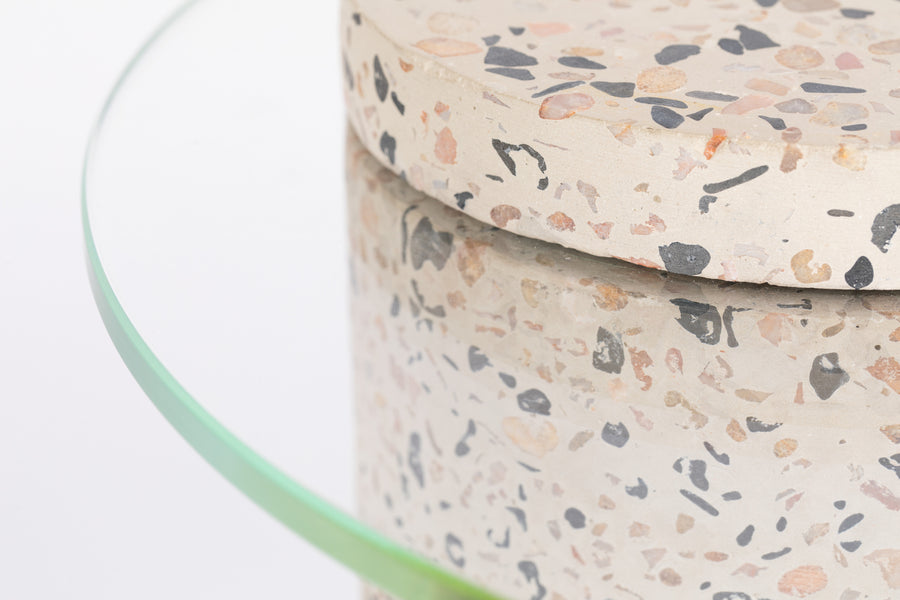 Zijtafel Rosalina Terrazzo Wit