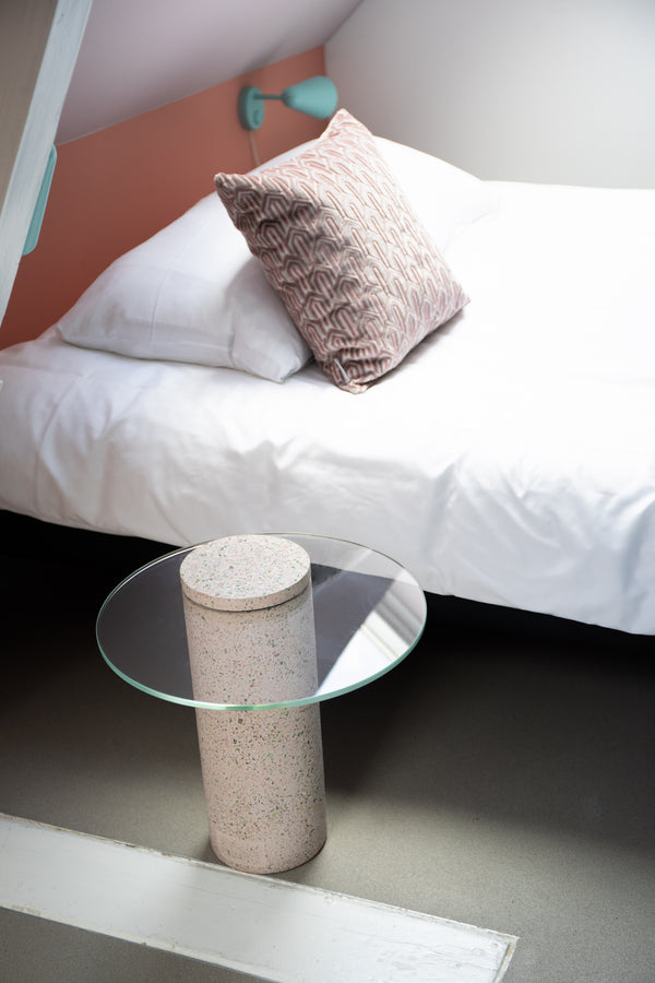 Zijtafel Rosalina Terrazzo Wit