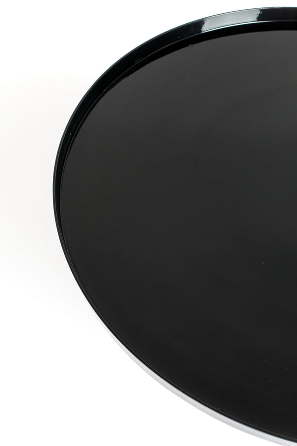 Shiny bomb salontafel rond 67 cm metaal zwart