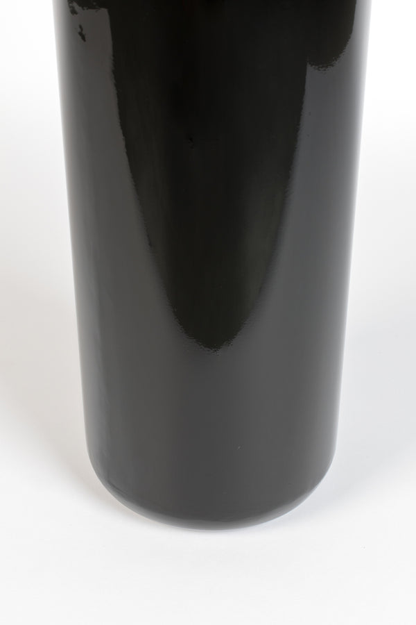 Shiny bomb bijzettafel rond 40 cm metaal zwart