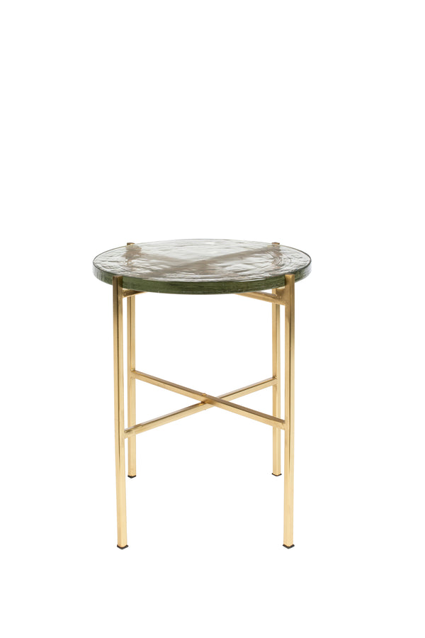 Zijtafel Vidrio Messing