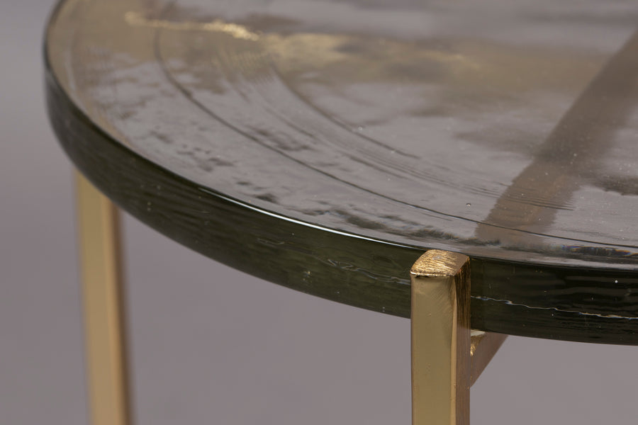 Zijtafel Vidrio Messing