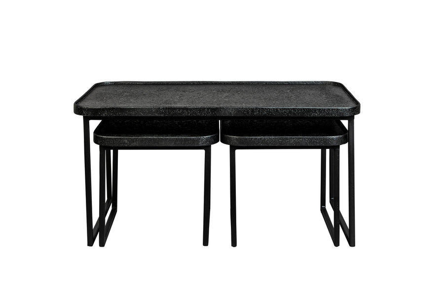 Salontafel Winston Set van 3 Zwart