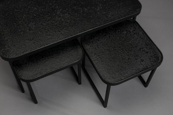 Salontafel Winston Set van 3 Zwart