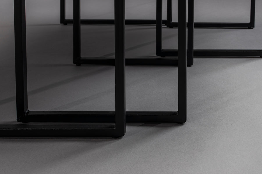 Salontafel Winston Set van 3 Zwart