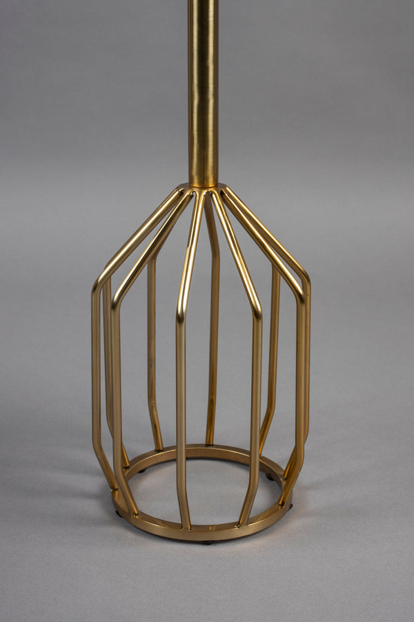 Salerno bijzettafel rond 30 cm marmer goud