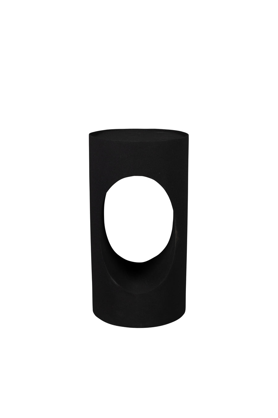 Sai bijzettafel rond 30 cm metaal zwart