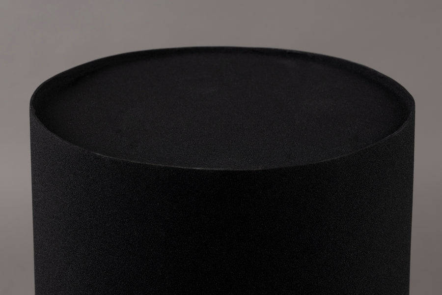 Sai bijzettafel rond 30 cm metaal zwart