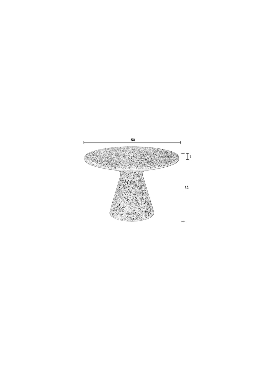 Victoria salontafel gerecycled 50 cm gerecycled plastic