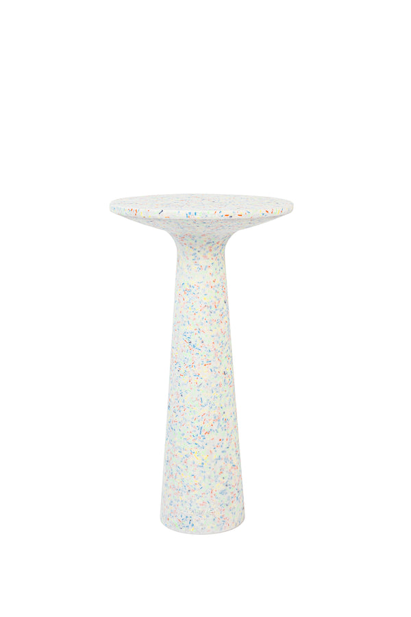 Victoria bijzettafel rond 30 cm gerecycled plastic